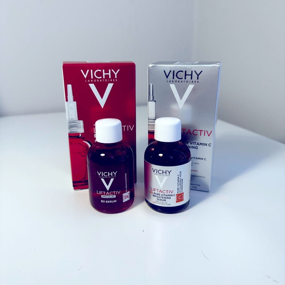 Vichy vitamin C & B3 serums